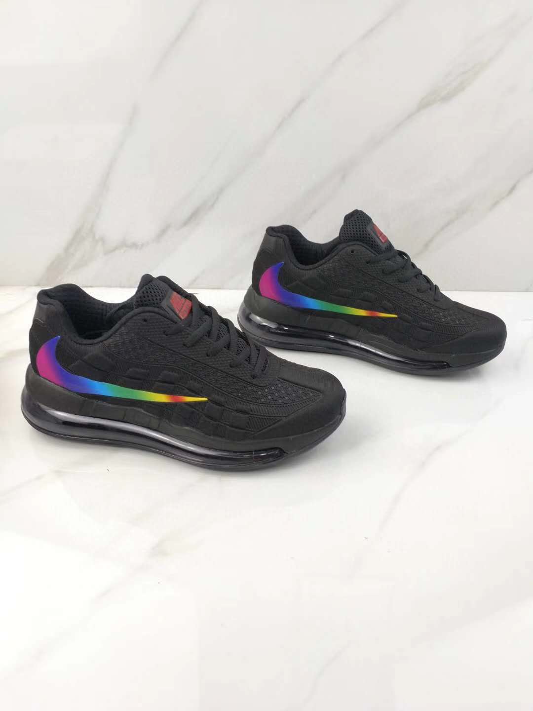 Nike Air Max 95+720 Black Rainbow Shoes - Click Image to Close